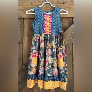 NEW WITH TAGS Mustard Pie Maggie Dress, girls size 7